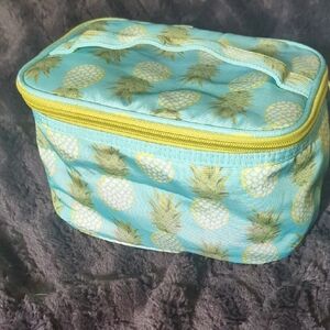 Contents Pineapple Cosmetic Bag Train Case
